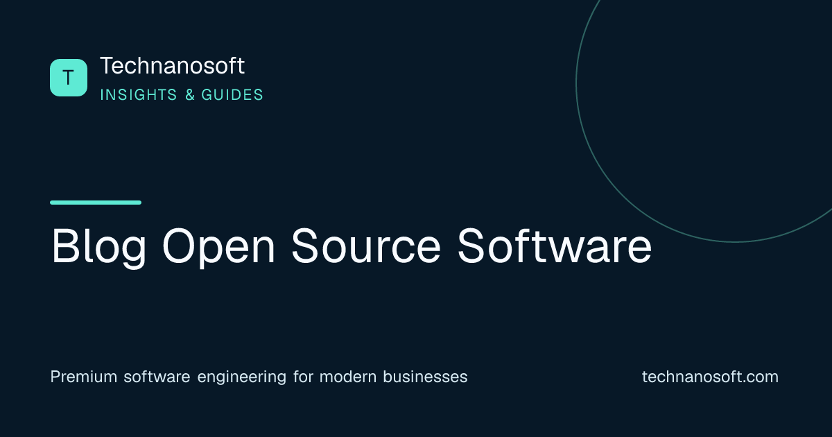 Open Source Software is One of The Pillars of Modern Software Developm